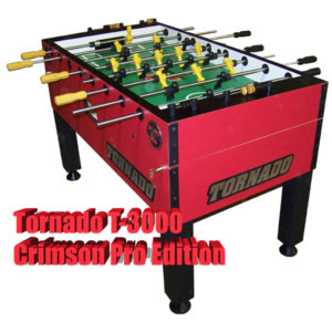 Tornado Foosball T-3000 Crimson Red
